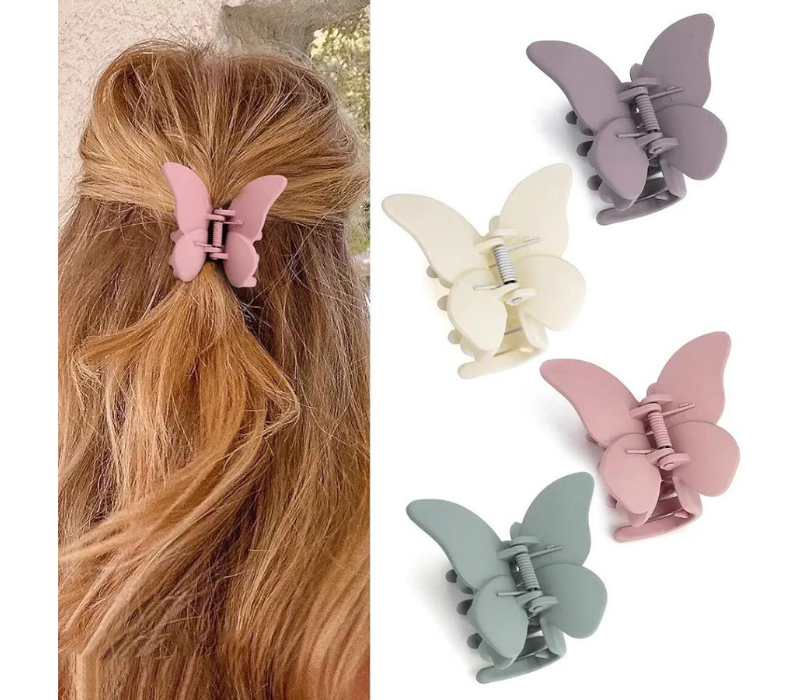 Canitor Butterfly Hair Clips - 2.7, Matte Medium, Cute Hair Accessories